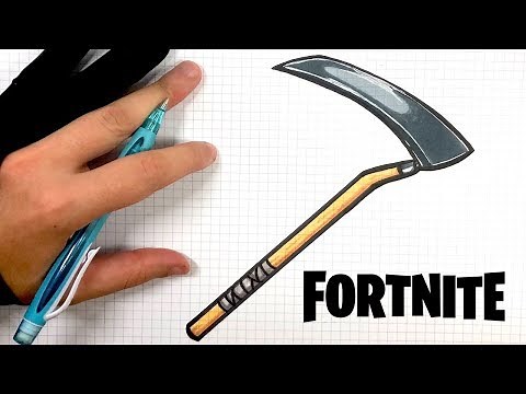 How to draw REAPER AXE - FORTNITE