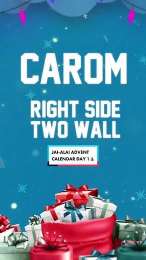 Let’s kick off our Jai-Alai advent calendar!! A carom is a right side two wall #jaialai #adventcalendar #sportsoftiktok #nichesport