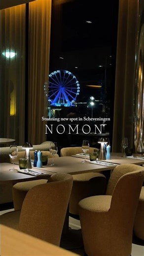 Most Beautiful Restaurant in Scheveningen 🌊 | Ocean View Dining at Nomon - The Hague #shorts