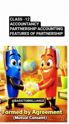 Features of Partnership | Class 12 Accountancy | Animated Talking Explanation 🤝📚#accounts#ytshorts