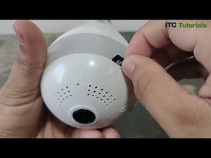 How to insert SD Card in Bulb Camera | How to put Memory Card in Skone CCTV Bulb Camera