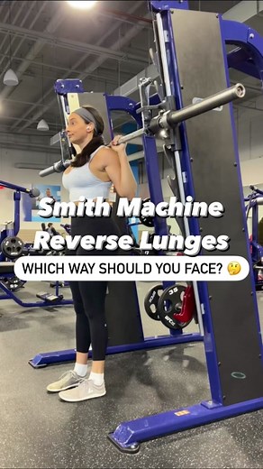 ✅❌ CHECK YOUR SETUP: Angled Smith Machine Reverse Lunge Edition🤓 #smithmachinelunges #reverselungetip #gluteexerciseforbeginners #gluteexercisesforwomen #lungeform