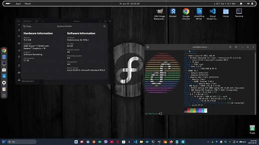 Fedora 42和Gnome - WSL - 如何在Windows 11的WSL通过Fedora 42安装GNOME 48