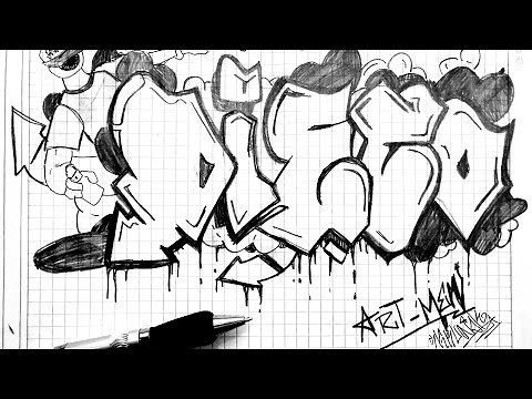 🔥APRENDE A DIBUJAR GRAFFITIS FACIL Y RÁPIDO🔥¿como dibujar?¿como dibujar graffitis? graffiti