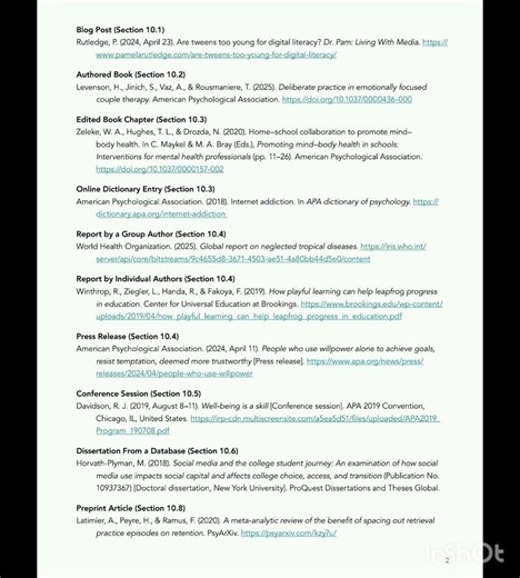 APA style common reference example 7th edition #aparefrence #7thedition