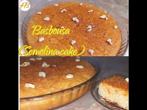 Basbousa (Semolina cake) recipe | Famous Middle Eastern dessert | Haleema Baloch