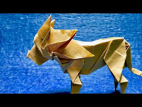 【動物折り紙】ライオン【さく】 Origami Lion by sakusaku858