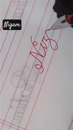 How to write name cursive letter #shortsviral ##reels #viralreels