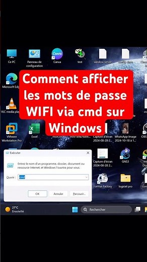 avec cmd ,comment afficher les mots de passe wifi