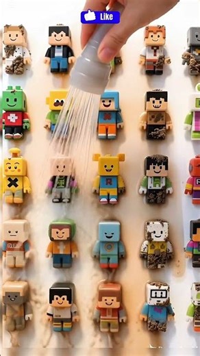 Cleaning Dirty Roblox Toys ✨🧼🤖 #roblox #shorts