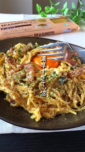 濃厚豆乳カルボナーラの簡単レシピ