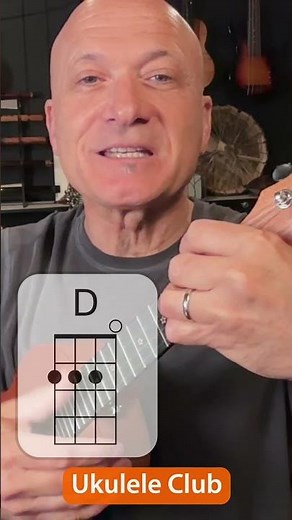 D Chord on Ukulele