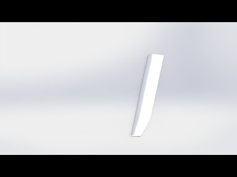 Helicopter Main Rotor Blade Design Tutorial- Solidworks