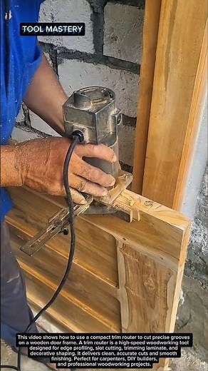 Amazing Wood Router Technique | Door Frame Groove Cutting with Trim Router | Woodworking USA