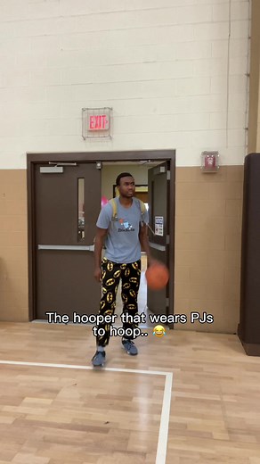 Hoopers in Pajama Pants Making Moves on the Court