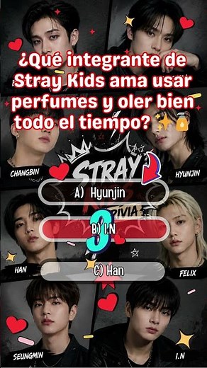 ¿Qué integrante de Stray Kids ama usar perfumes y oler bien todo el tiempo? ✨ #kpop #straykids