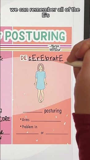 NCLEX Review: Types of Posturing #shorts #nursingschool