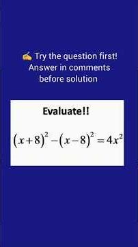 Don’t Expand Immediately! 🚫 | Algebra Shortcut Problem