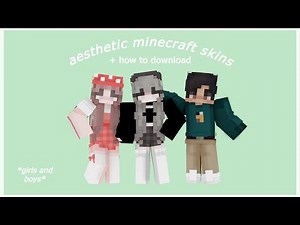 aesthetic minecraft skins * how to download and use * | girls and boys
