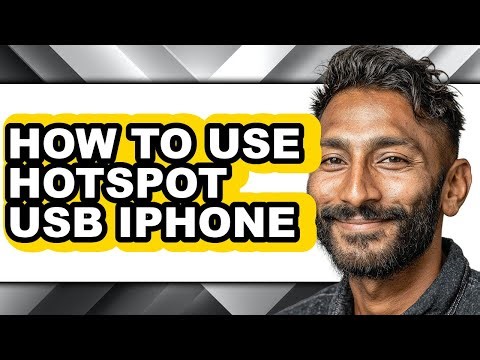 How to Use Hotspot Usb Iphone (easy Method)