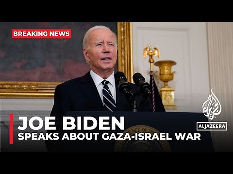 US President Joe Biden addresses the nation on the latest regarding the Gaza-Israel war