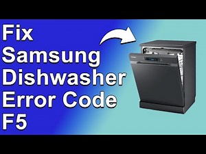 How To Fix The Samsung Dishwasher Error Code F5 - Meaning, Causes, & Solutions (Solved Quickly!)