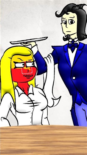 Blondynki / Restauracja - Pizza 🍕 - Żart Animowany #countryhumans [PL]