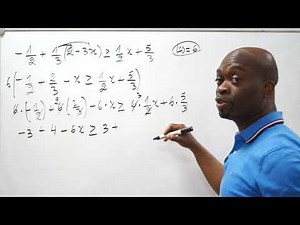 Solving And Graphing Inequalities With Fractions