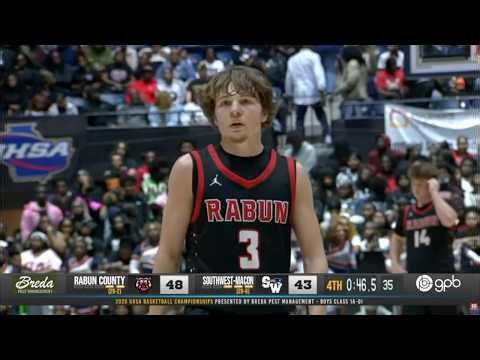 HIGHLIGHTS: Navy commit Huey Blalock GOES OFF leading Rabun County to first state championship 🏀