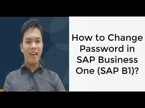 How to Change a User Password in SAP B1?