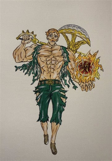 Drawing Escanor from The Seven Deadly Sins