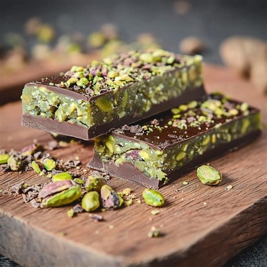 EASY RECIPE for Dark Chocolate Pistachio Bars : No-bake (digital PDF Download) - Etsy Australia