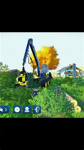 FS23 Forest Harvester Machine Gameplay 🌲🔥 #shorts #viral