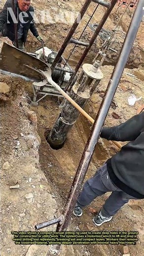 This Manual Drilling Machine Digs Deep Holes With Incredible Efficiency!