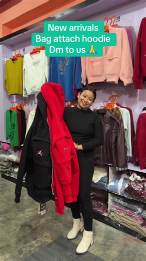 Bag Attach Hoodie for Sale in Nepal
