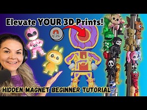 How to Add Hidden Magnets in 3D Printed Models (Easy Tutorial!)🧲🔥