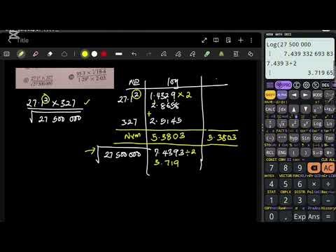 Solving the Logarithm of Numbers. #loagrithms