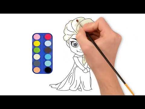 How to Draw a ELSA PRINCESS Step by Step | Easy Drawing