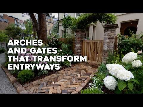 🌿 Small Front Yard Garden Entryways with Arches & Gates: Effortless Elegance
