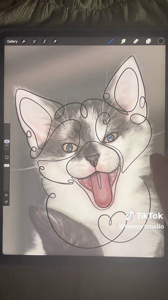 How to Create Minimalist Cat Portraits in Procreate