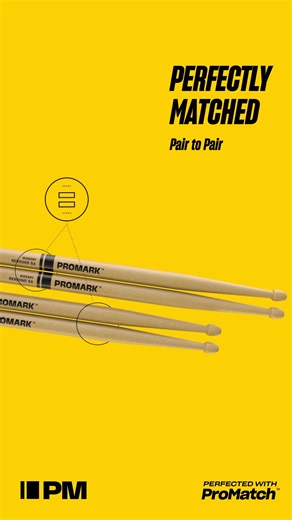This ProMark 4-pack includes three pairs of our trusted standard Rebound 5A hickory sticks, plus one bonus pair of Rebound 5A FireGrain. Rebound 5A drumsticks feature an acorn tip and long taper, producing a rear-weighted feel that increases agility. | ProMark | Facebook