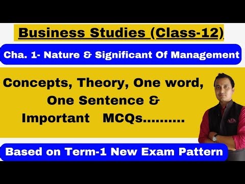 BST- Nature & Significant of Management/class-12/chapter -1/rahul commerce academy