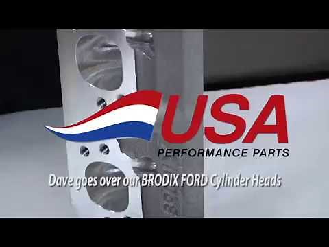 The Brodix 15 Degree Small Block Ford "Head Hunter" Cylinder Head from USA Performance Parts