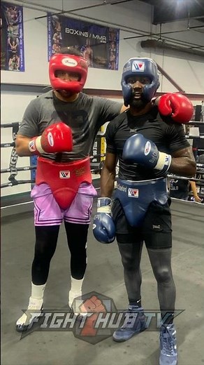 Terence Crawford spars Andre Ward - iron sharpens iron training!