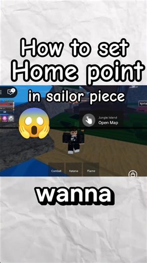 how to set the home point/check point/respawn point in sailor piece #roblox #sailorpiece