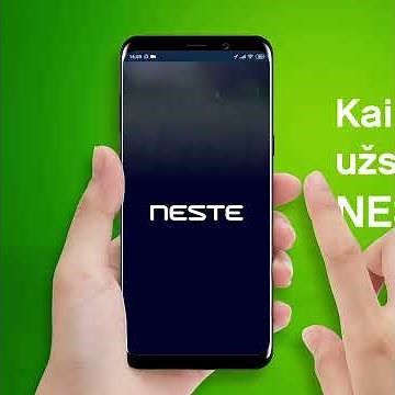 Kaip užsiregistruoti NESTE programėlėje?
