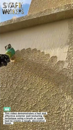 Incredible Wall Texture Technique 🔥 Watch This Transform a Plain Wall in Seconds!