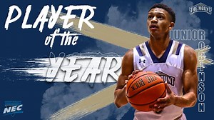 Congrats to Mount men's basketball senior Junior Robinson, the Northeast Conference Player of the Year! | Mount Athletics