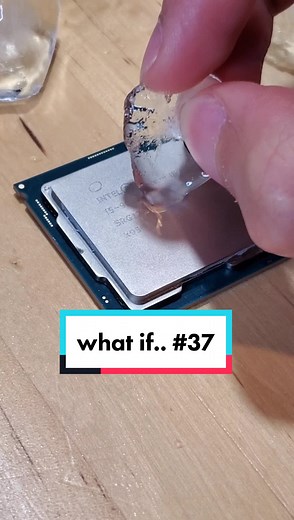Ice on CPU - Real-Time Display of Thermal Conductivity