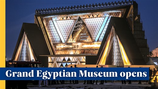 2.9K views · 80 reactions | World's largest museum dedicated to single civilization opens in Egypt On Saturday, #Egypt unveiled the long-awaited Grand Egyptian Museum, or #GEM, home to more than 100,000 artifacts, making it the world’s largest museum dedicated to a single #civilization. Our correspondent Yasser Hakim has the story. #culture #museum #Egyptian | CGTN Frontline | Facebook
